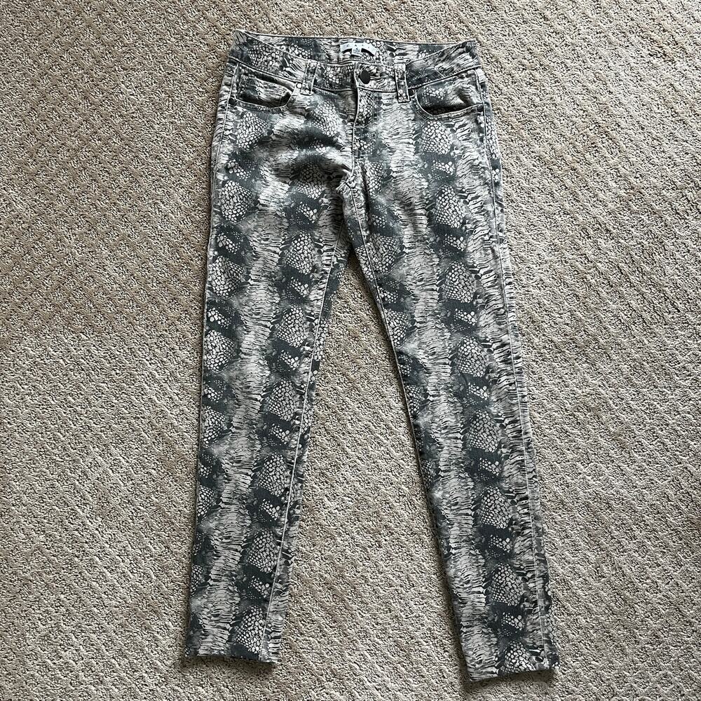 Cabi #958 Diamondback Snakeskin Super Skinny Jeans